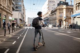 e-scooter on road 2