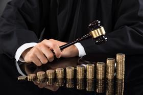 Court case, money