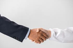 handshake suit and shirt