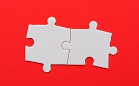 jigsaw pieces red