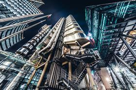 Lloyd's of London, night time
