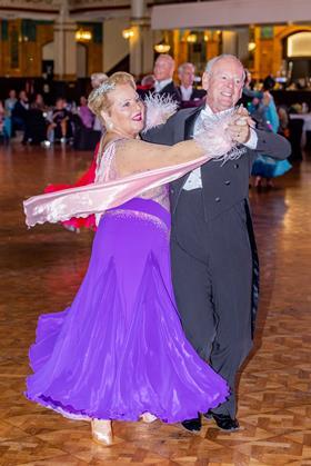 Eddie Longworth and wife ballroom dancing