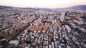 bird's eye view, city