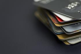 credit card stack