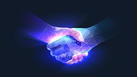 technology handshake