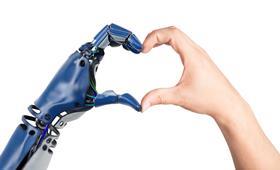 Heart hands robot