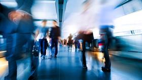 people move blur