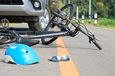 cyclist, car, collision