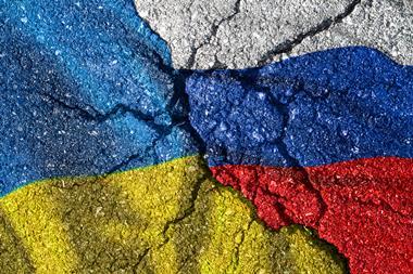 Russia Ukraine floor crack