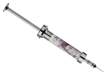 syringe, needle, cash injection, reserves