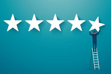 five star, rating, blue background