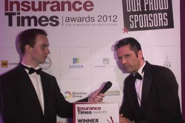 Vinicio Cellerini, Zurich, Insurance Times Awards 2012