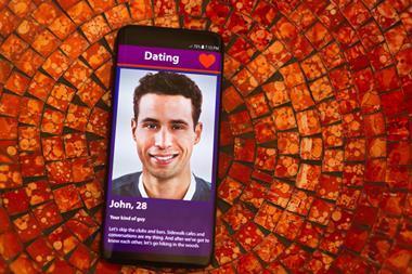 Dating app man profile