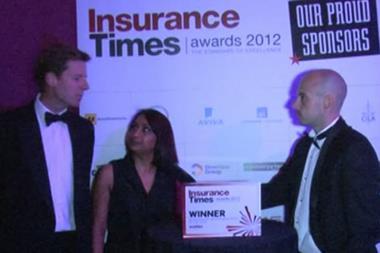 Tom Davis, Marsh, Insurance Times Awards 2012