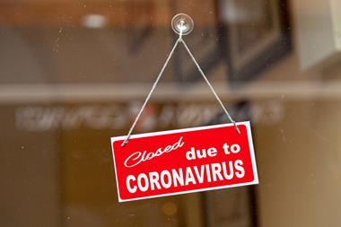 closed sign, coronavirus