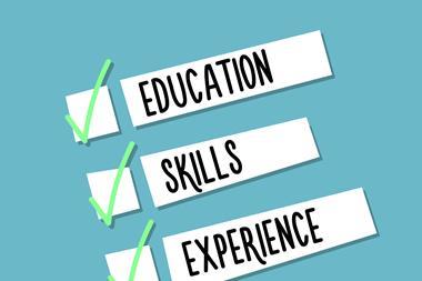 education, skills, experience, qualifications