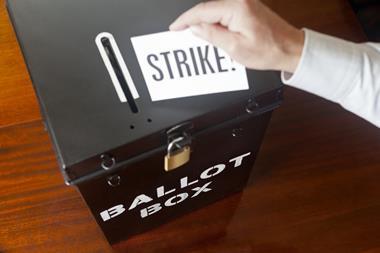 strike, ballot box