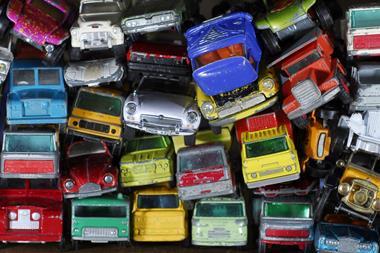 toy cars piled up