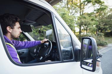 van driver young man