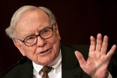 Warren Buffett waving
