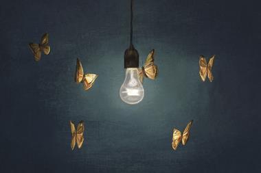 lightbulb butterflies