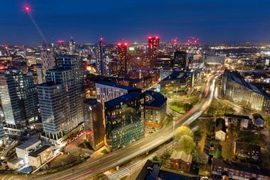 manchester, night time