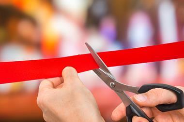 cut ribbon scissors hand