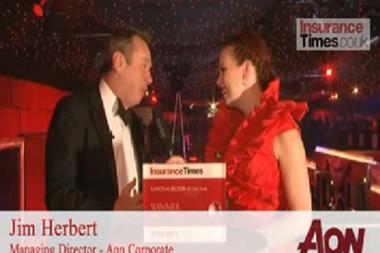 Jim Herbert AON - Insurance Times Awards 2011