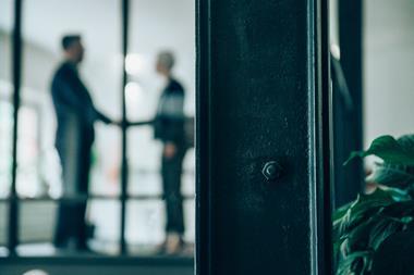 new hire, shaking hands