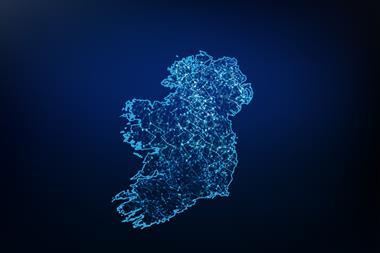 Irish map, business network