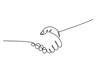 drawn handshake