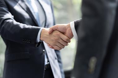 handshake two business men