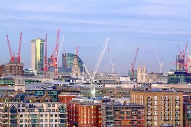 Cranes across London