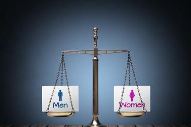 men and women equal scale