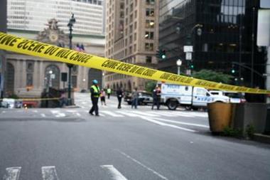 terror US police bomb blast cordon
