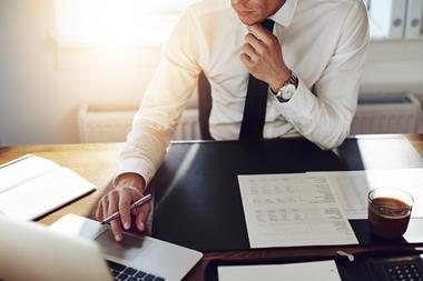 businessman at desk