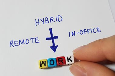 hybrid remote work office