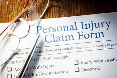 Personal injury pay-out