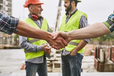 construction handshake