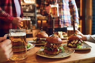 burger and beer pub