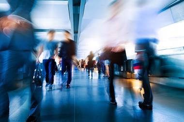 people move blur
