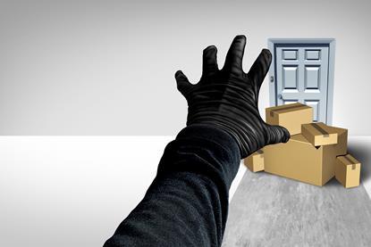 parcel thief hand