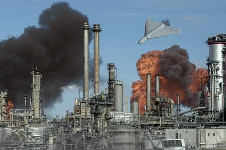 oil refinery drone attack