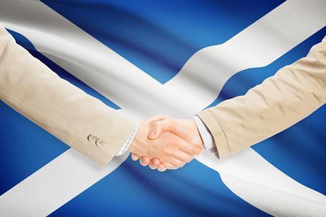 scotland handshake