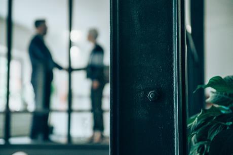 new hire, shaking hands