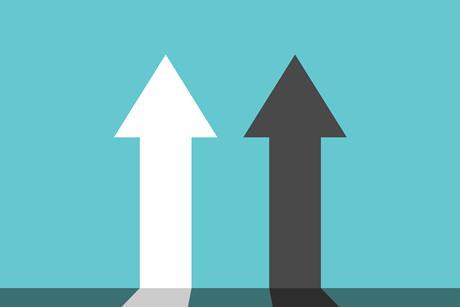 upward arrows