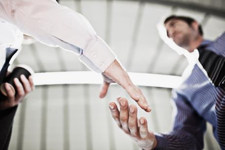 business men shake hands