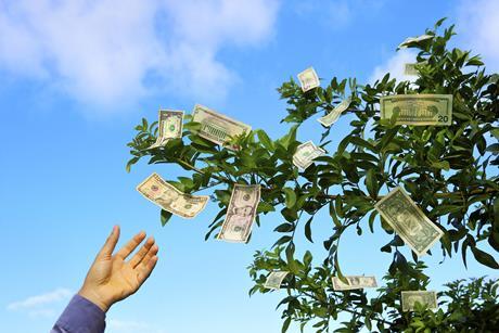 money hand tree