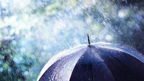 extreme weather rain umbrella protection