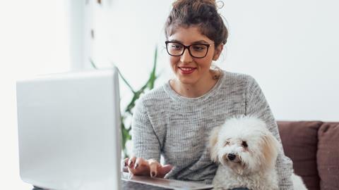 pet insurance woman with dog pet